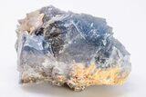 Blue, Cubic Fluorite Crystals with Calcite - Pakistan #197036-3